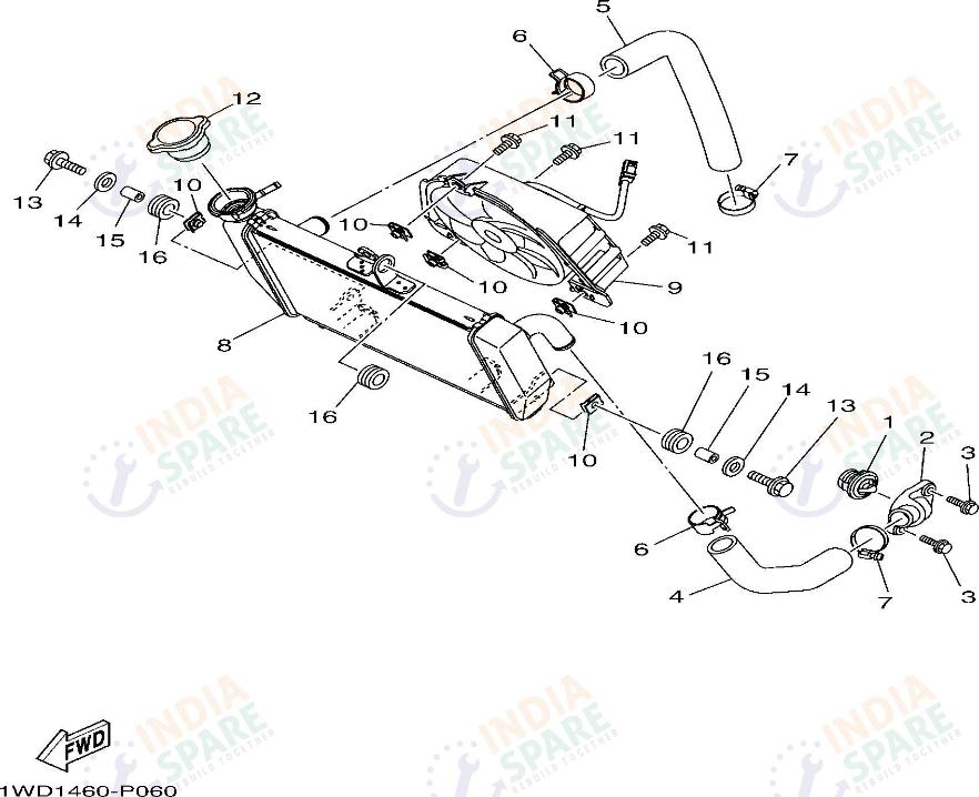 RADIATOR & HOSE OIL PUMP